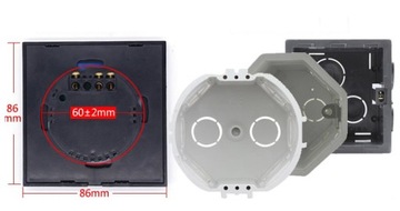 Сенсорный выключатель света Sonoff T0 EU TX WiFi (3-канальный)