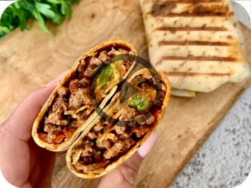 WRAP KETO TORTILLA wersja XXL 7 placków - dla diabetyków cukrzyków Low Carb