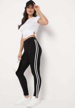 Born2Be Czarne Legginsy damskie M/L Tkanina