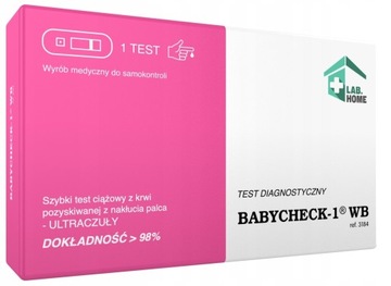 BABYCHECK-1 WB test ciążowy z krwi ultraczuły