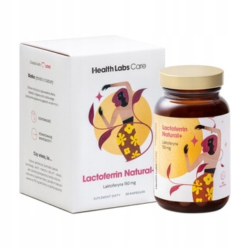 Suplement diety Health Labs Lactoferrin Natural+ 30 kapsułek laktoferyna