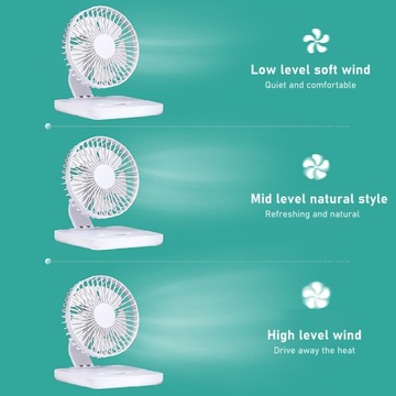 МОЩНЫЙ НАСТОЛЬНЫЙ ВЕНТИЛЯТОР, USB