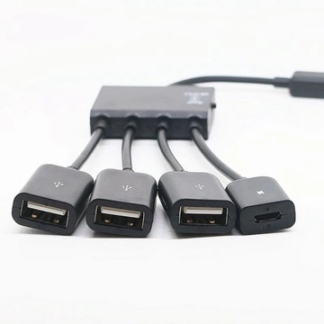 С функцией зарядки переключателя OTG Micro-USB HUB One Drag Four Mobile Phone