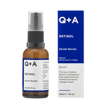 Q+A Retinol 0.2% Facial Serum Przeciwzmarszczkowe Twarzy z Retinolem 0.2%