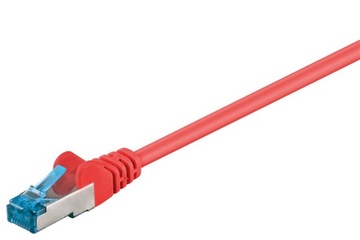 Kabel sieciowy LAN CAT 6A S/FTP RJ45 Czerwony 7.5m