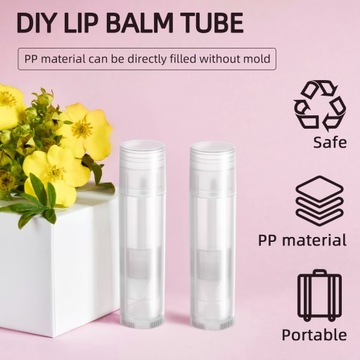 25 szt. Puste pojemniki na balsam do ust Pomadki do ust Lip