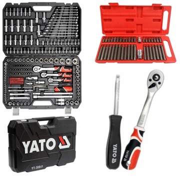 ZESTAW 216el KLUCZE NASADOWE YATO YT-3884 +40 TORX