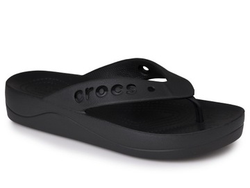 Шлепанцы женские Crocs BAYA PLATFORM FLIP BLACK