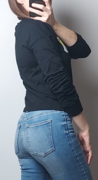 Gina tricot_czarna damska bluzka_XS/S