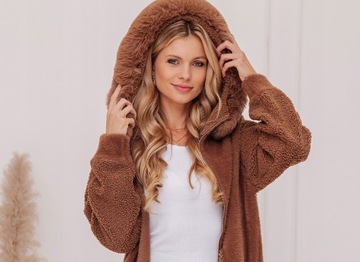 Длинная теплая альпака с ягненком