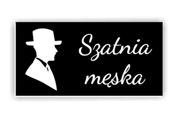 TABLICZKA na drzwi SZATNIA toaleta WC 20x10 cm