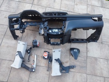 DESKA KONZOLA ULOŽENÍ PÁSY AIRBAG EVROPA NISSAN QASHQAI II J11