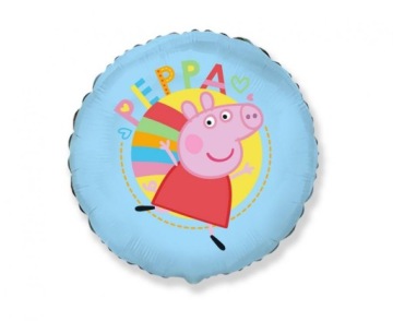 Повітряна кулька фольгована PEPPA синій 45 см
