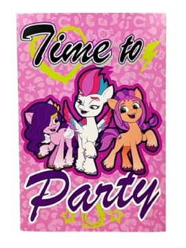 Запрошення конячки MY LITTLE PONY + Конверт на день народження на вечірку листівка