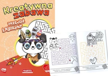 Książeczka Kreatywna zabawa Przejdź labirynt dla dzieci