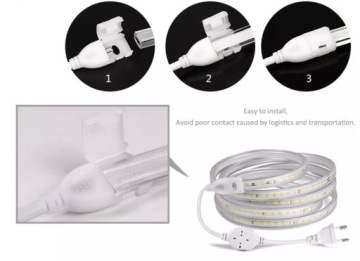 Светодиодная лента 120LED 12Вт/1Мб IP68 Теплая