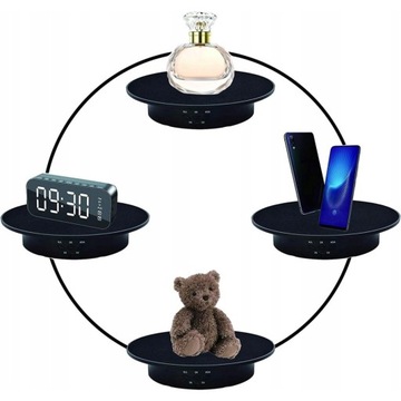 STÓŁ PODSTAWKA FOTOGRAFICZNY ELEKTRYCZNY DO ZDJĘĆ 360° 20*4CM+KABEL USB
