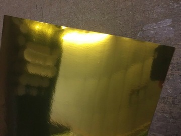 ЗОЛОТАЯ ХРОМНАЯ ФОЛЬГА, ЗЕРКАЛО ХРОМ 50x152см