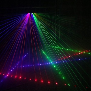 ЛАЗЕРНЫЙ СВЕТ С 6 ЛИНЗ RGB ДВИЖУЩЕГОСЯ ЛУЧА