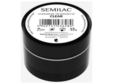 Semilac Gel Builder Clear żel budujący 15g