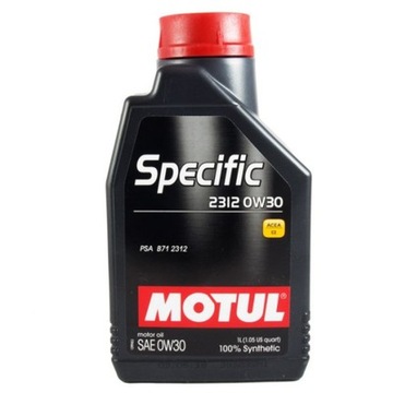 OLEJ SILNIKOWY SYNTETYCZNY 0W30 1L MOTUL SPECIFIC 2312 PSA