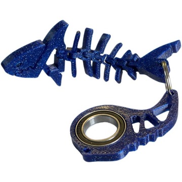 Keyspinner Keyrambit + Rekinek TikTok - GALAXY SUPER BLUE -Druk 3D