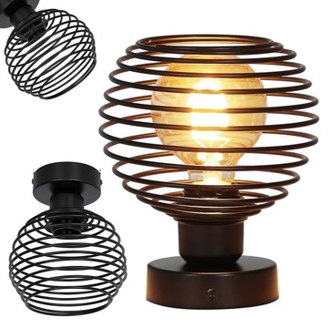 E27 RETRO LAMPA WISZĄCA SUFITOWA ŻYRANDOL BRYLANT LOFT 220V CIEPŁY KOLOR