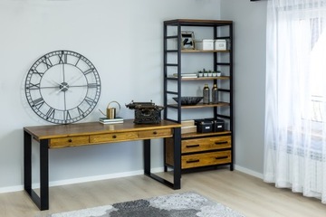 BIURKO LOFT INDUSTRIAL DREWNO 200cm