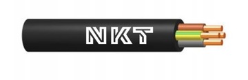 KABEL ZIEMNY PRZEWÓD YKY 4x16 POLSKI 0,6/1KV CZARNY 1m