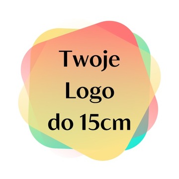 Naprasowanka Logo Termo Naklejka Aplikacja do 15cm Znakowanie Własny Nadruk