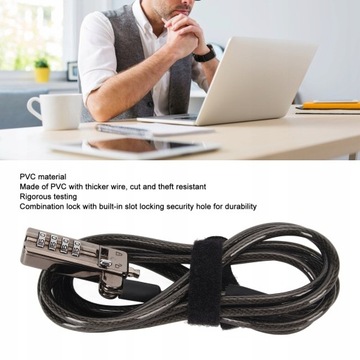 BLOKADA PRZENOŚNA DO LAPTOPA NA KOD 4-CYFR