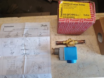 ZAWÓR ELEKTROMAGNETYCZNY DANFOSS EVR 6 Z CEWKĄ 032F2093.31