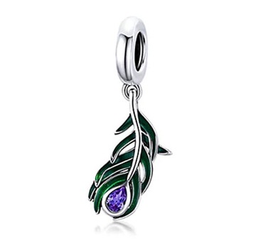 CHARMS PAWIE PIÓRO SEKRETNY OGRÓD S925