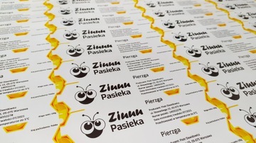 Wydruk NAKLEJKI REKLAMOWE, logo, dowolny nadruk
