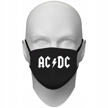 МАСКА ХЛОПКОВАЯ МАСКА I LOVE ROCK ACDC BAND