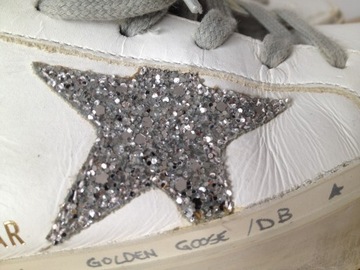 GOLDEN GOOSE - sneakersy -HI STAR- skórzane - 38 -