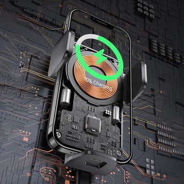 БЕСПРОВОДНОЕ ИНДУКТИВНОЕ ЗАРЯДНОЕ УСТРОЙСТВО BASEUS QI АВТОМОБИЛЬНЫЙ ДЕРЖАТЕЛЬ НА СЕТКЕ