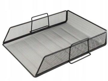 Письменный стол Essential - элегантный металлический ящик, черная сетка