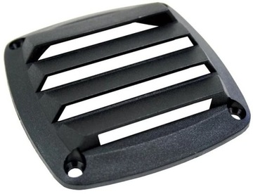 kratka wentylacyjna 85 x 85 mm z czarnego pvc