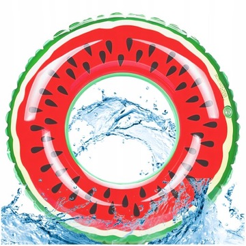 НАДУВНОЕ КОЛЕСО БОЛЬШОЙ ВОДНЫЙ МАТРАС ДЛЯ БАССЕЙНА АРБУЗНОЕ КОЛЕСО 120 СМ XXL