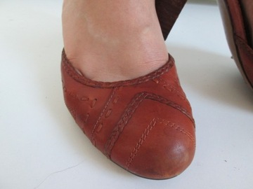 ASH skórzane buty czółenka skóra naturalna vintage 40