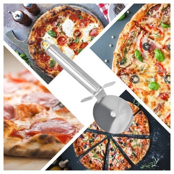 Нож для резки пиццы, ломтерезка, круглая, острая из нержавеющей стали