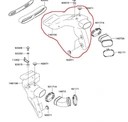 Воздухозаборник правый ZX12R 2002 - 2006 14073-1812