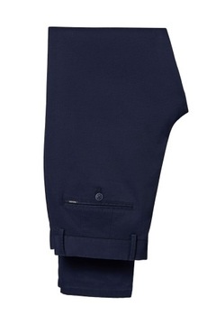 Spodnie Chino Slim Fit Granatowe z Bawełną Próchnik PM2 W32/L30