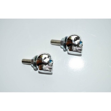 Винты номерного знака с декоративным черепом