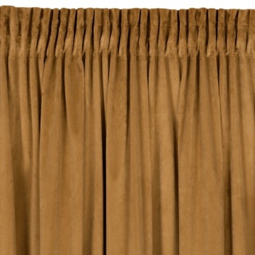 Занавес готова на медовой велюре ленты 140x270 см Melanie żabki Glamour