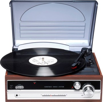 GRAMOFON Z RADIEM FM Denver VPR190MK2 I GŁOŚNIKAMI