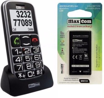 ОРИГИНАЛЬНАЯ АККУМУЛЯТОРНАЯ БАТАРЕЯ MAXCOM MM720 MM721 MM72X 800 мАч