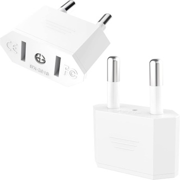Adapter wtyczka USA Niemcy, 2 sztuki adapter US na UE, adapter US EU, USA,
