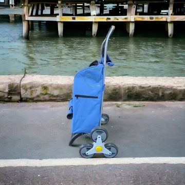 3-колесная тележка для покупок Buddy CasaSi с 6 колесами для подъема по лестнице